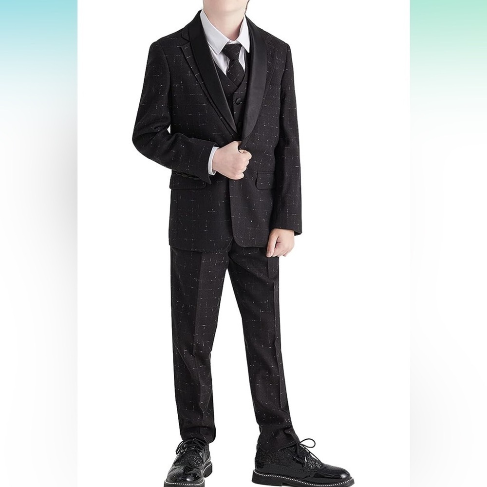 ELPA ELPA Boys Formal Suit Set Kids Suits Slim Fit Sz 4